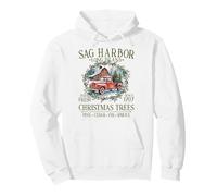 Sag Harbor Long Island NY Farm Fresh Christmas Trees Green Pullover Hoodie