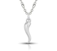 SAGA GIOIELLI® Men's and Women's Necklace with Horn, Stainless Steel