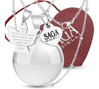 SAGA GIOIELLI® Pregnancy Necklace, Call Angels, Stainless Steel, No Gemstone