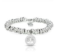 SAGA GIOIELLI® Women's Tree of Life Braided Steel Bracelet, Alloy Steel