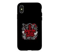 Saga Ink Rune Tattoo Viking Norse Ravens Skull Case for iPhone X/XS