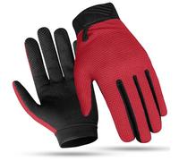 SAGA SPORTS 1 Pair Kids Cycling Gloves - Full Finger Bike Gloves for Boys & Girls, Non-Slip Motorbike Gloves for BMX, MTB, Scooter & Outdoor Sports