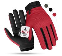 SAGA SPORTS 3 Pack Kids Cycling Gloves - Full Finger Bike Gloves for Boys & Girls, Non-Slip Motorbike Gloves for BMX, MTB, Scooter & Outdoor Sports