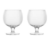 Sagaform - Blanka Wine Glass Fluted 35 cl 2-pack, Clear - Clear