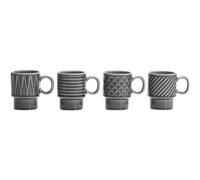 Sagaform Coffee & More Espresso Cup Grey 4-Pack