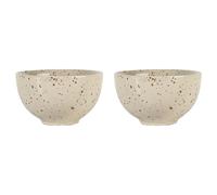 Sagaform Ditte bowl 2-pack Beige-burgundy