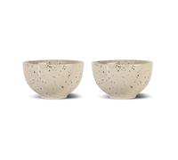 Sagaform Ditte bowl 2-pack Beige-burgundy