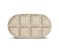 Sagaform Ditte serving platter large 20x36 cm Beige-burgundy