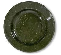Sagaform - Doris Plate Enamel Ø20 cm, Green - Green