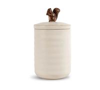 Sagaform Ellen squirrel jar with lid Ø10 cm Off white