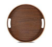 Sagaform Hanna round tray Ø35 cm Dark brown