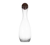 Sagaform Nature carafe with cork stopper 1.5 l Clear-dark brown