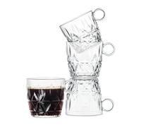 Sagaform Picknick coffee cup 4-pack Clear