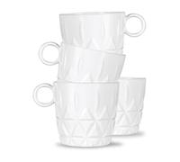 Sagaform Picknick coffee cup 4-pack White