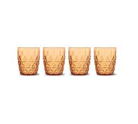 Sagaform Picknick Juni water glass 28 cl 4-pack Amber