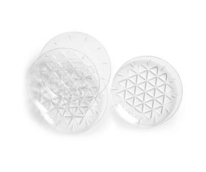 Sagaform - Picknick Plate 20 cm, 4 Pcs - Clear