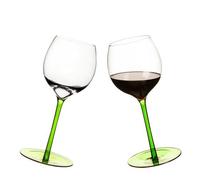 Sagaform Rocking Wine Glass, 2-Pack, Green, Nylon/A