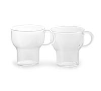 Sagaform Sagaform glass mug 15 cl 2-pack clear