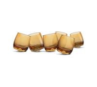 Sagaform Sagaform tumblers with rounded bottom 30 cl 6-pack Amber