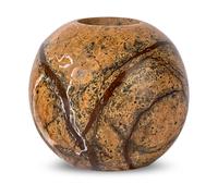 Sagaform Stone candle holder Ø6 cm Brown forest marble