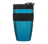 Sagaform To Go Mug Turqoise/Black, Multicolour, 7.7 x 7.7 x 13.5 cm