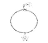 S'Agapõ SBY032 Women's Steel Bracelet with Star Symbol | Be My Family Collection - 185 mm Stainless Steel