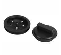 SagaSave 1 Set Garbage Disposal Splash Guard, Black Plastic Drain Plug for Wash Basins Compatible with Insinkerator