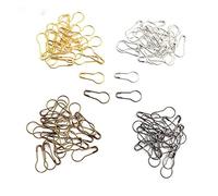 SagaSave 100 Pieces Metal Gourd Safety Pins Calabash Pins Bulb Pins Gourd Hooks for Knitting Locking Crafting Marking,Mutilcolour