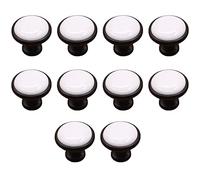 SagaSave 10PCS DIY Vintage Antique Ceramic Door Knob Drawer Pull Handle Cabinet Cupboard Wardrobe Door Pull for Kitchen Cupboards, Dressers, Wardrobes, Cabinets