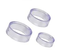 SagaSave 10Pcs Round Acrylic Stands Ring Display Stand Clear Spheres Ring Display Holder for Decorations, Golf Ball, Marbles, Spheres, Collections(Large+Medium+Small)