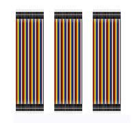 SagaSave 120 Pcs Jumper Wires Set, 20cm 40 Pin Male to Male Multicolored Dupont Cable, Breadboard Jumper Wires Ribbon Cables Kit for Arduino DIY Project