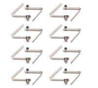SagaSave 16 Pack Tent Pole Spring Clips, Stainless Steel Kayak Paddle Push Button Snap Clips Single Pin Locking Tube Clips for Camping Tent Pole and Awning (6mm)