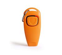SagaSave 2 in 1 Dog Clicker Dog Whistle, Dog Training Clickers, Puppy Clicker, Effective Pet Clicker, Training Clicker for Cats Puppy Dog Pet Orange 1PCS