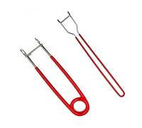 SagaSave 2 Pcs Fish Mouth Spreader - Mouth Jaw Opener, Stainless Steel Fishing Tool, Red