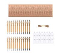 SagaSave 24 Sets Lucky Pen Gift Set with the engraving Glücksstift Pens, Greeting Cards Thank You Gifts for Colleagues Teachers Nurses Employees Team Members, Set B