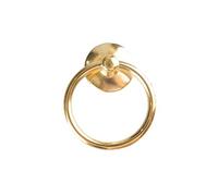 SagaSave 2PCS Bright Gold Drop Pull Ring Furniture Cabinet Handle Wooden Door Knocker Chair Pulls Handl
