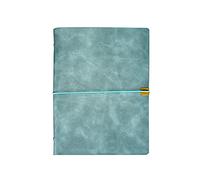 SagaSave 2PCS Leather Journal, B5 Leather Notebook, 26.8 x 20.5 cm, 200 Pages Refillable Notepad Diary, Personal Pad Notes Travel Journal, Gift For Birthday Anniversary Women Men Him (Light Blue)