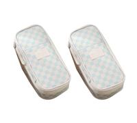 SagaSave 2PCS Stationery Pencil Pen Case, Large Capacity Pen Bag, School Stationery Bag Pouch for Marker Organization Student Office College Middle School (P)