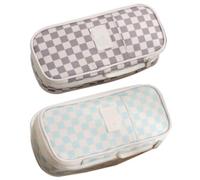 SagaSave 2PCS Stationery Pencil Pen Case, Large Capacity Pen Bag, School Stationery Bag Pouch for Marker Organization Student Office College Middle School (N+P)