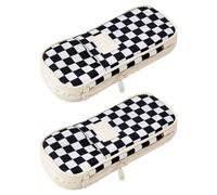 SagaSave 2PCS Stationery Pencil Pen Case, Large Capacity Pen Bag, School Stationery Bag Pouch for Marker Organization Student Office College Middle School (G)