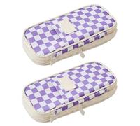 SagaSave 2PCS Stationery Pencil Pen Case, Large Capacity Pen Bag, School Stationery Bag Pouch for Marker Organization Student Office College Middle School (K)
