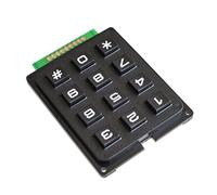 SagaSave 3 x 4 External Membrane Keyboard, Professional Matrix Array Module Switch Keypad with 12 Keys Push Buttons for MCU