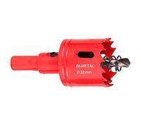 SagaSave 32mm HSS Bi-Metal Hole Saw with Corn Hole Drilling Cutter, Hole Cutter for Stainless Steel,Metal,Wood,Plastic,Drywall,Fiberboard,1.26inch 1PCS