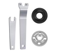 SagaSave 4mm Grinder Flange Angle Wrench Flange Spanner, 150mm Metal Lock Nut Wrench Angle Grinder Accessories, Angle Grinder Flange Wrench, A Pin Spanner, A U-Shaped Spanner, Two Flange Nuts (B)