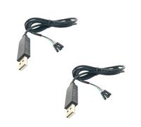 SagaSave 4PCS USB to TTL Serial 5V 3.3V Adapter Cable TX RX VCC GND Pinout with 4 Pin 0.1 inch Pitch Female Socket FTDI Chip for Windows 10 8 7 XP Vista Android Mac OS