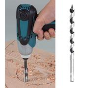 SagaSave 6 * 350mm Wood Auger Drill Bit, Ship Auger Long Drill Bit for Soft and Hard Wood, Plastic, Composite Materials and Drywall, 1Pcs