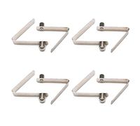 SagaSave 8 Pack Tent Pole Spring Clips, Stainless Steel Kayak Paddle Push Button Snap Clips Single Pin Locking Tube Clips for Camping Tent Pole and Awning (9mm)