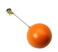 SagaSave Ballcock Float Valve, Circular Ball Valve Float, Water Tank Pump Sensor, 15MM(1/2") Diameter, Brass, Stainless Steel & Plastic, Red