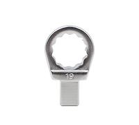 SagaSave Box End Interchangeable Torque Wrench Head, Chrome Vanadium Steel Replaceable Spanner Head Compatible with 9mm x 12mm Drive Cavity Wrenches (19mm)