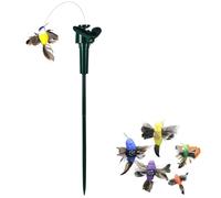 SagaSave Butterfly Garden, Solar/Battery Powered Flying Fluttering Hummingbird Butterfly Simulation Bird For Garden Yard Plants Flowers Patio Landscape Decor (Random Color)